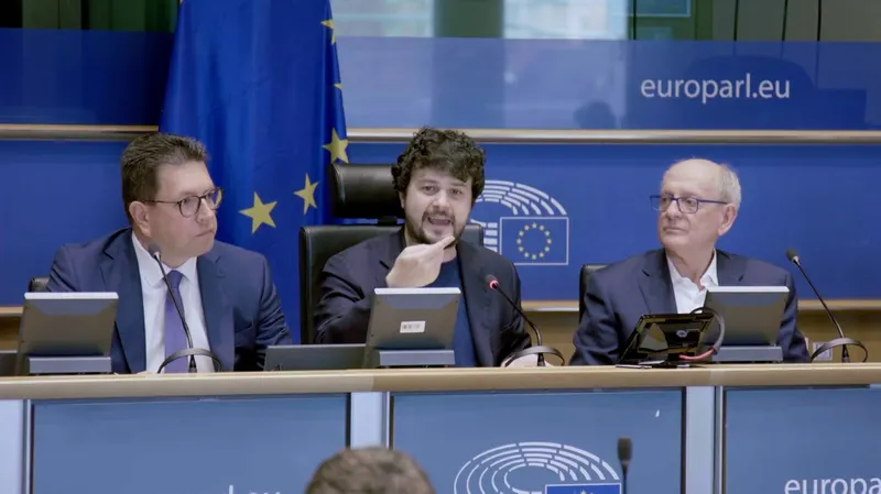 Benifei and Russell at the PauseCon Brussels panel