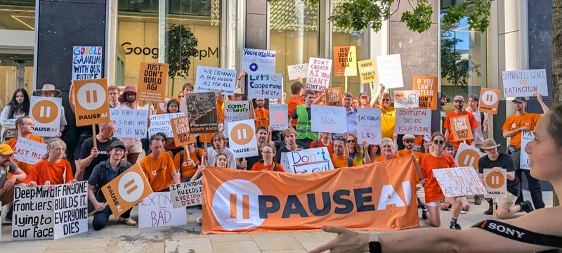 London June 2025 protest group